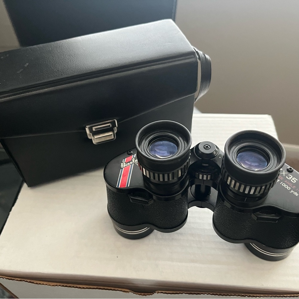 Binolux 7x35 Extra Wide Triple Tested Binoculars w/ case